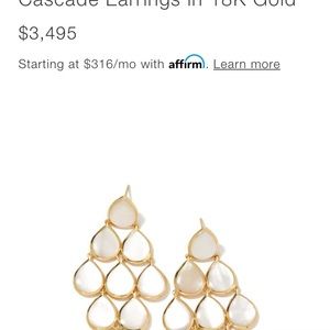 Ippolita gld mother of Pearl casscade earrings